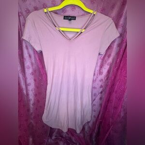 Derek Heart Light Pink Bodycon Mini Dress